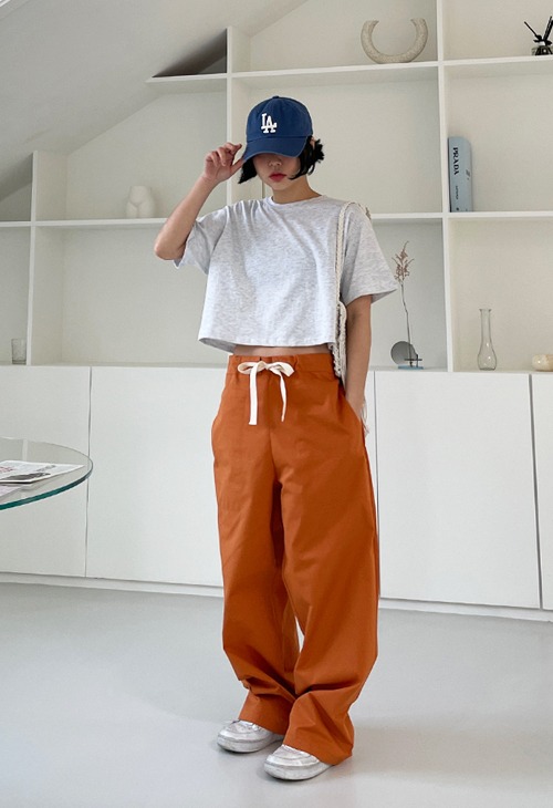 page string wide pants