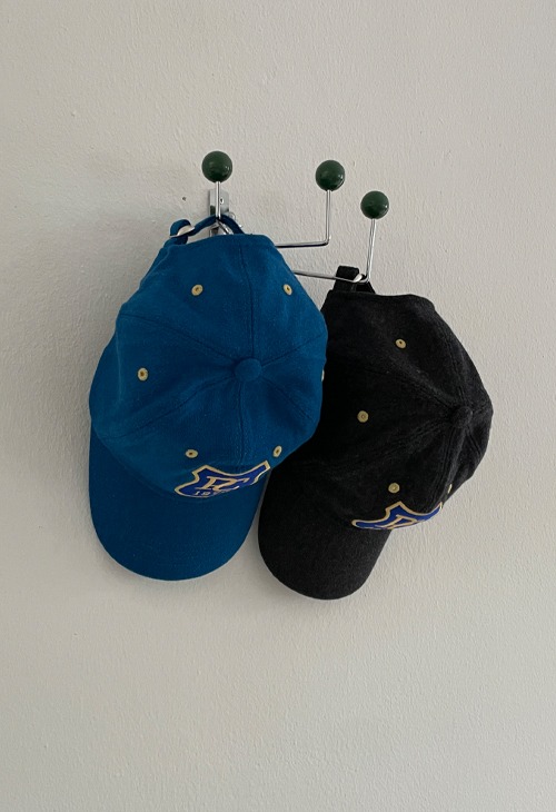 patch woolen ball cap