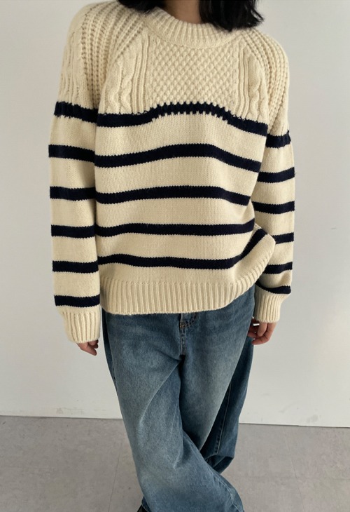stripe knit top