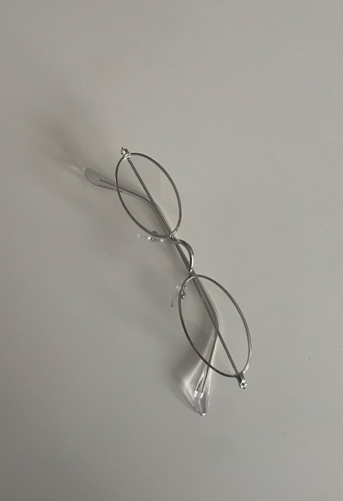 metal flat eyeglass