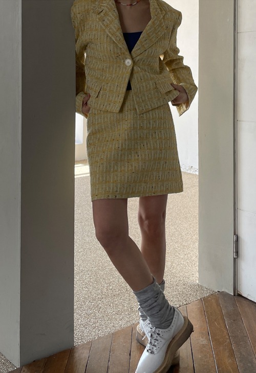 potent tweed skirt